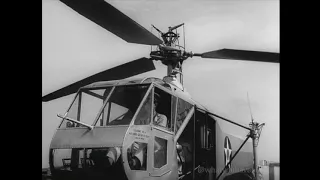 FIRST PUBLIC FILM OF ARMY HELICOPTER - SIKORSKY XR-4 (1942)