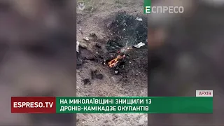 На Миколаївщині знищили 13 дронів-камікадзе окупантів