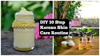 DIY 10 STEP KOREAN SKIN CARE ROUTINE FOR GLASS SKIN !!!