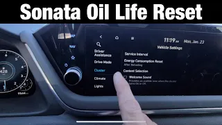 2023 Hyundai Sonata How to Reset Maintenance Reminder / Oil life