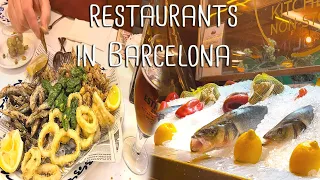 🍽 Good Restaurants in Barcelona 🦑 Fresh Seafood 👌Excellent service