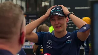 George Russell Cry's After Scoring His First Points In Formula 1