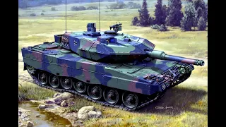 Прешейдинг и Окраска в базовый цвет Leopard 2A7 Meng 1/35