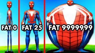 Growing SKINNY SPIDERMAN Into FAT SPIDERMAN (GTA 5)