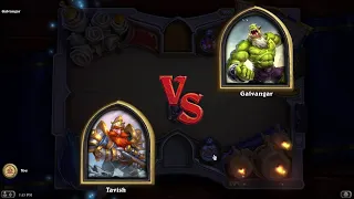 Book of Mercenaries Tavish vs Galvangar | Hearthstone Book of Mercenaries