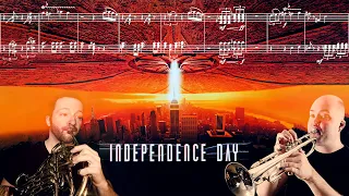 Independence Day - Base Attack || French Horn & Trumpet Cover (feat. Andrew Merideth)