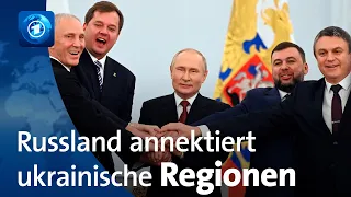 Russland annektiert ukrainische Regionen