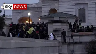 Police crack down on pro-Trump protesters at US Capitol