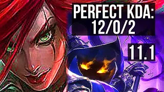 KATARINA vs VEIGAR (MID) | 12/0/2, 65% winrate, Legendary | TR Diamond | v11.1