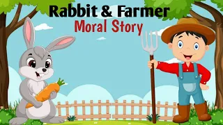 Rabbit And Farmer || Short Moral Story || Story In English