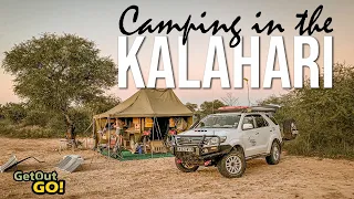 Camping in the Kalahari; Khutse Game Reserve in Botswana