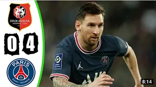 Rennes vs Psg 0-4 Extended Highlights  HD 2021