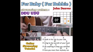 For Baby (For Bobbie) - John Denver guitar chords w/ lyrics & strumming tutorial