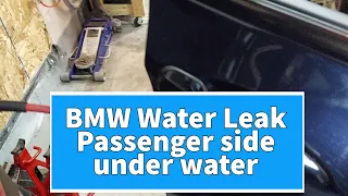 BMW X3 Water Leak - passenger side underwater