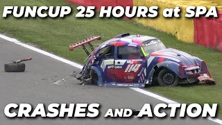 VW FunCup 25 Hours at Spa - Crashes and Action