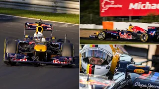 Redbull let Sebastian Vettel drive his 2011 RB7 around the Nurburgring Nordschleife | Track Footage