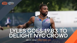 Lyles equals Bolt's 200m record for most sub 20s | Continental Tour Gold 2023