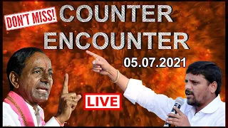 #Live Counter Encounter || #TeenmarMallanna || #QNewsHD || #QGroupMedia