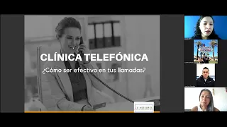 Clinica Telefónica sesión de trabajo para afinar la llamada y el primer contacto.