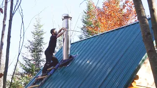 Building A Log Cabin | Ep. 41 | Full chimney installation | The cabin gets a makeover