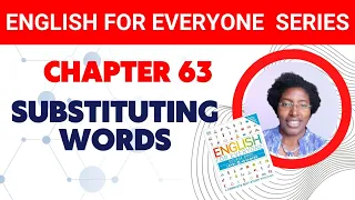 ENGLISH ESL LESSON: English For Everyone Chapter 63 - SUBSTITUTING WORDS with  ESL Teacher Lisa