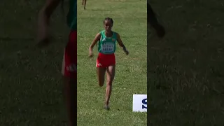 She finishes the race on just one spike 🥹 #athletics #sports #ethiopia #running