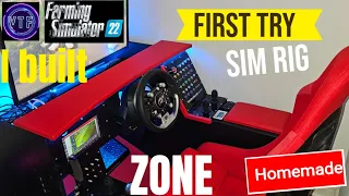 sim rig homemade first try, built for paying farming simulator