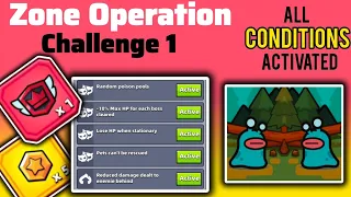 Zone Operation challenge 1 | All conditions activated | Trials | Survivor.io