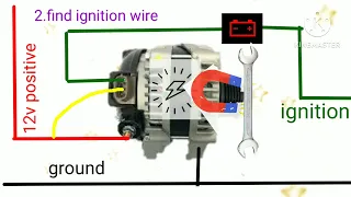 how to wire 3 pin  alternator🤔🤔🤔. step by step tutorial 💯💯💯💯💯💯