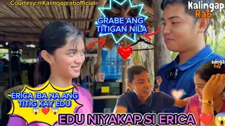 EDU NIYAKAP SI ERICA GRABE KA EDU ERICA IBA NA ANG TITIG KAY EDU ITO NABA? SENYALES