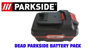 Dead Parkside 20v Battery X20V 4AH PAP 20 A3 - Replaced Under Warranty #parkside #cordless #dead