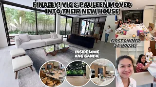 FINALLY VIC & PAULEEN MOVED INTO THEIR NEW HOUSE ❤️ FIRST DINNER NILA SA BAGONG BAHAY