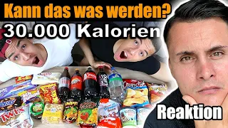 DIE 30.000 KALORIEN CHALLENGE DER PRANKBROS IST ... 🤔🍔 I The Franklin Reaktion