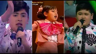 Santiago, Lucia y Ezio| Y tú te vas-Cielo rojo-La mejor de todas| Cuartos de Final| La Voz Kids Perú