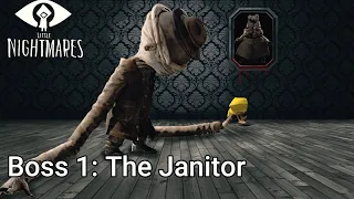 Little Nightmares | Boss 1 : The Janitor |  Walkthrough Gameplay 1080p60 Full HD with ( Cutscenes )