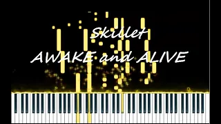 Skillet - Awake and Alive - Piano cover (Synthesia)