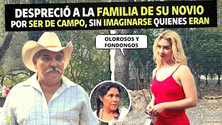 Despreció a la familia de su novio por ser de campo sin imaginarse quienes eran.