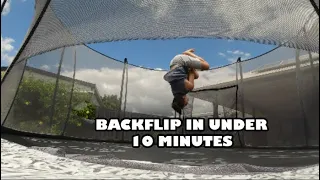 Learn How to Backflip on Trampoline in Under 10 minutes!