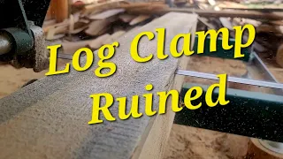 Milling lodgepole Pine - log clamp breaks | Woodland Mills hm122