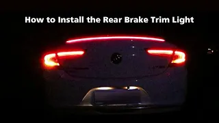 How to Install the Rear Brake Trim Light