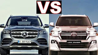2021 Toyota land cruiser vs Mercedes gls (2021) Gls, $76k. land cruiser $85k.Walkaround. gls.