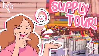 art supply tour!! ☆ + what i use to make my videos