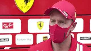 F1 2020 70th Anniversary GP - Sebastian Vettel Post Race Interview (audio )