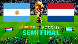 NETHERLANDS vs ARGENTINA   FIFA World Cup 2022 Qatar Full Match PES 21 Gameplay