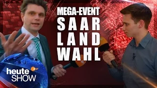 Lutz van der Horst und Fabian Köster bei den Saarland-Wahlpartys | heute-show vom 31.03.2017