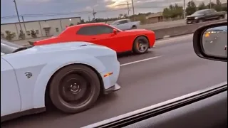 CRAZY MOPAR HIGHWAY TAKEOVER (HELLCATS & SCATPACKS)