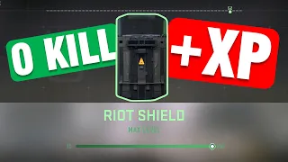 I max leveled my riot shield with ZERO KILLS!