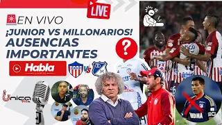 🚨EN VIVO: Junior vs. Millonarios: Ausencias sorprendentes, ¡ESCÁNDALO! por boletería estancada.