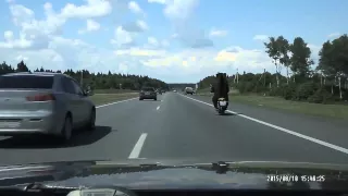 Медведь на мотоцикле Обычный случай для россии
