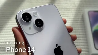 iPhone 14 Unboxing, Accessories and Set Up - Purple